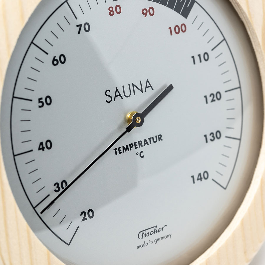 Термометр для сауны Fischer в деревянном корпусе