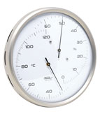 Термометр-гигрометр для&nbsp;сауны Fischer в корпусе из нержавеющей стали