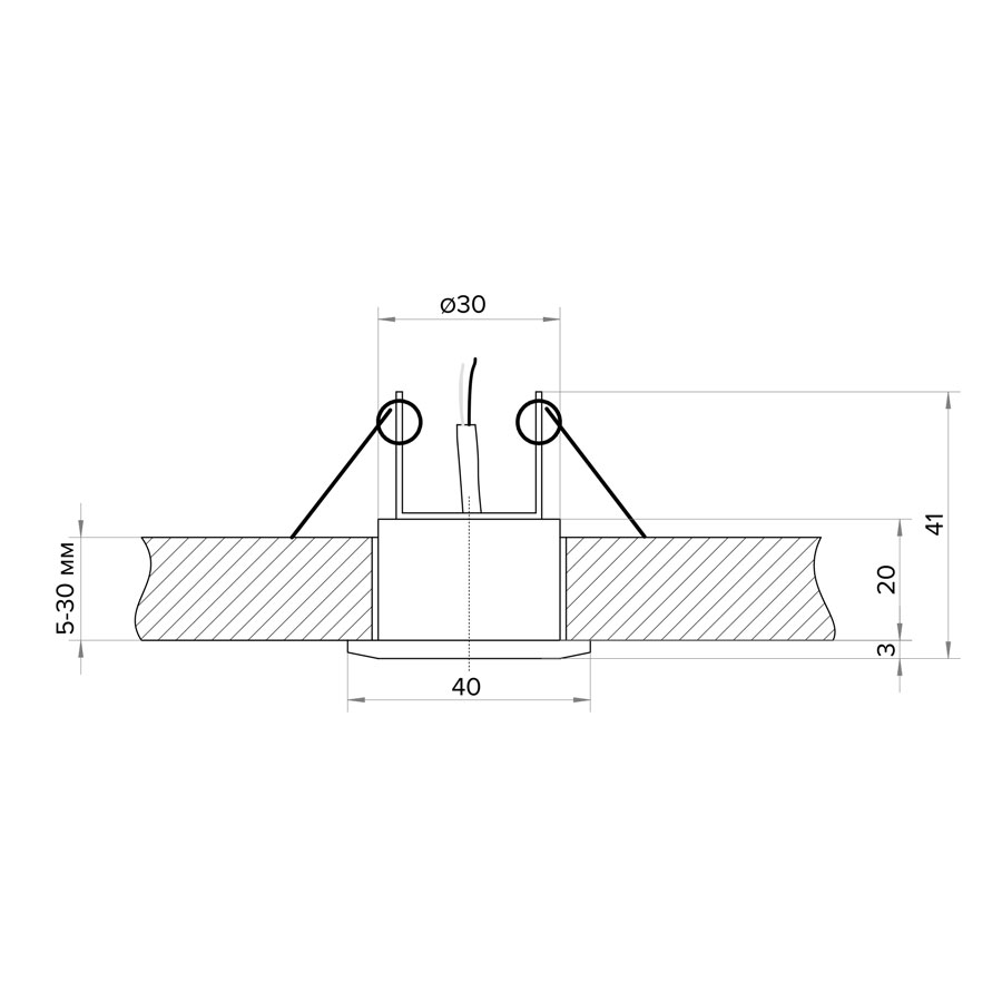 Светодиодная подсветка для хамама Контакт Плюс золотого цвета