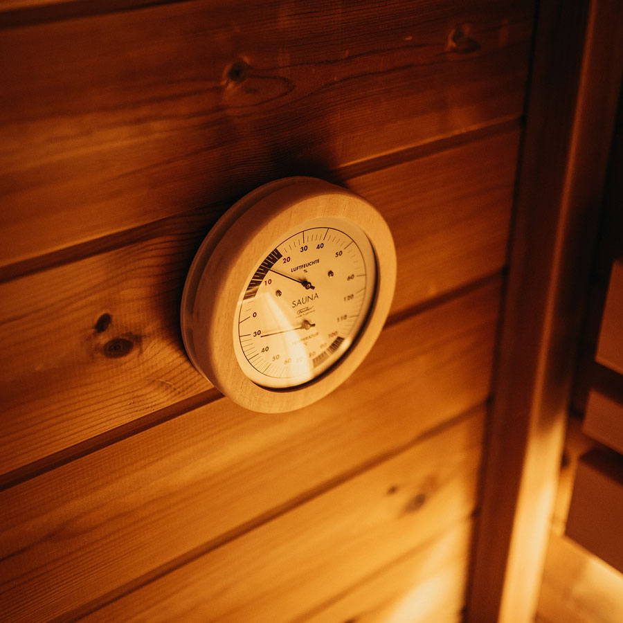 Термометр-гигрометр для сауны Fischer в деревянном корпусе
